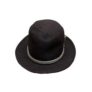 VTG Mallory Wool Fedora Hat with Decorative Rope Band Western Style‎